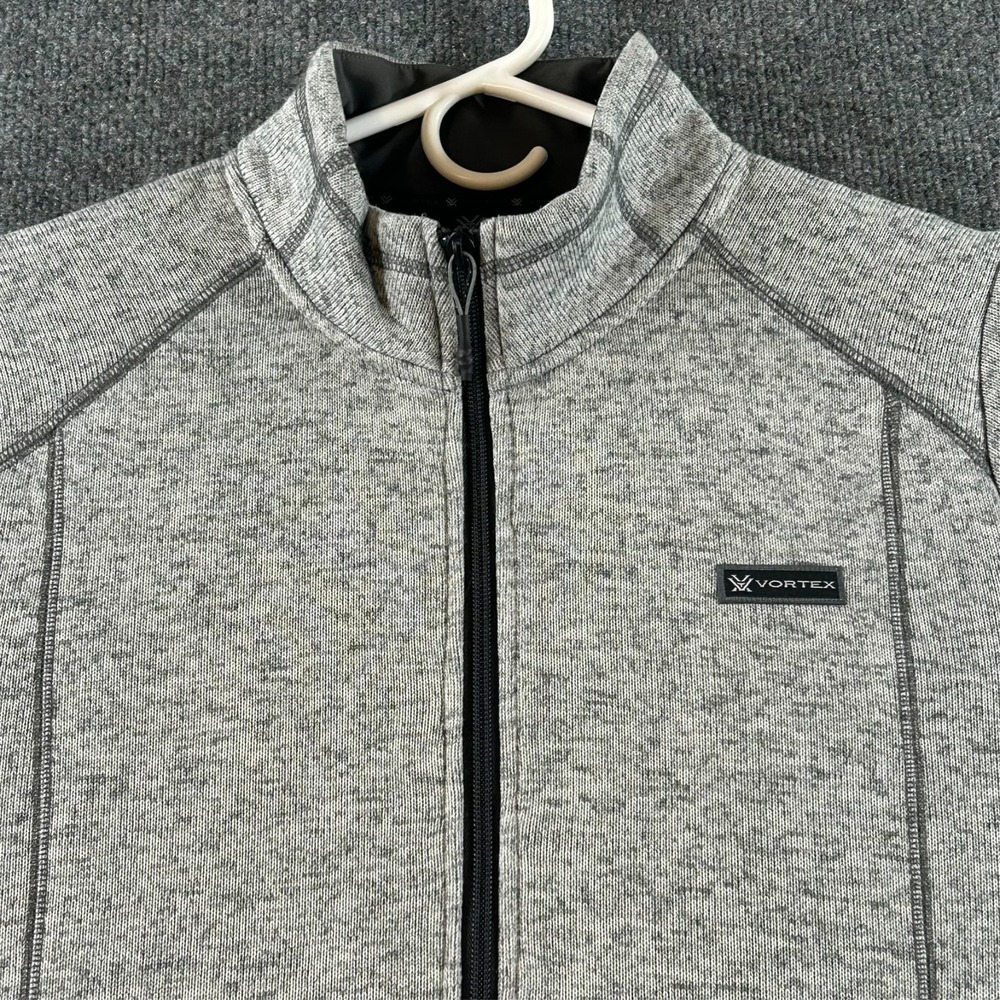 Vortex Full Zip Fleece Jacket Women's Sz L Large Gray Anchor Point